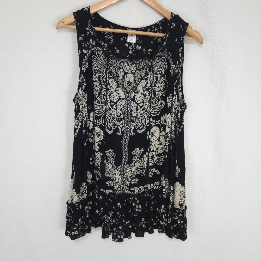Bila Women's Floral Print Sleeveless Boho Top